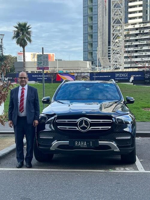 Executive chauffeur driven vehicle prepared for corporate and event travel